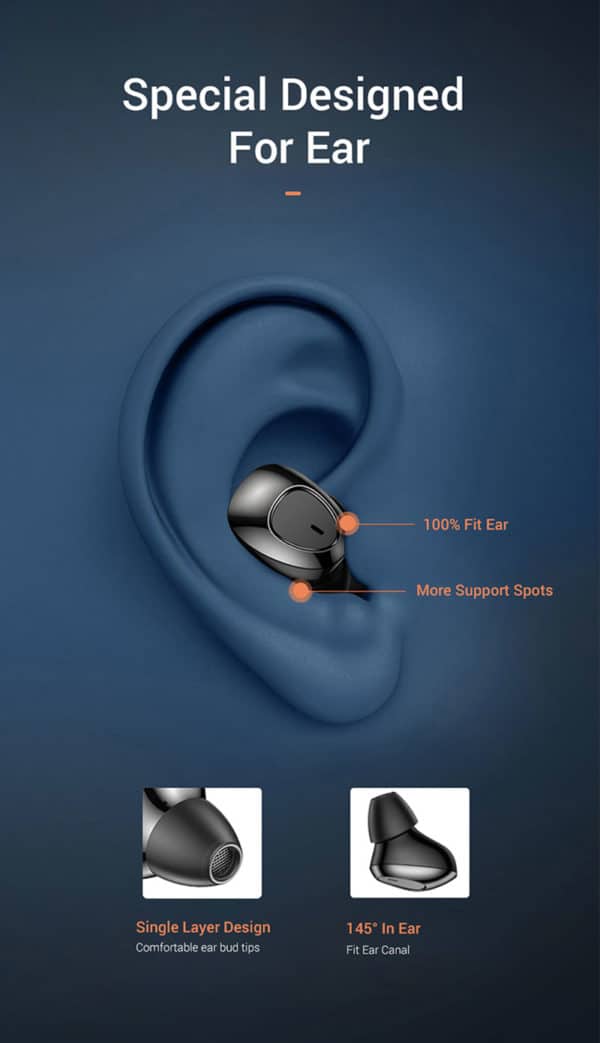 DIVI BT 5.0 In-Ear Kopfhörer Special Designed