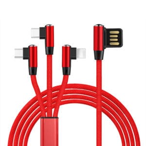 E-Shopper 3in1 USB Ladekabel rot