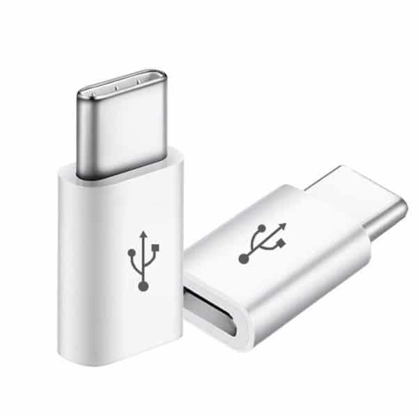 E-Shopper Adapter USB Typ-C Micro-USB weiß