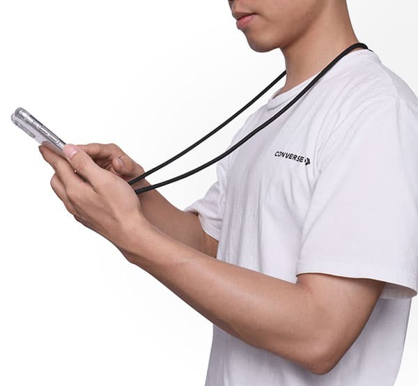 E-Shopper Handyhülle mit Kordel zum Umhängen für iPhone