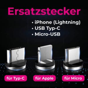 E-Shopper Ersatzstecker Magnetstecker Magnetkabel