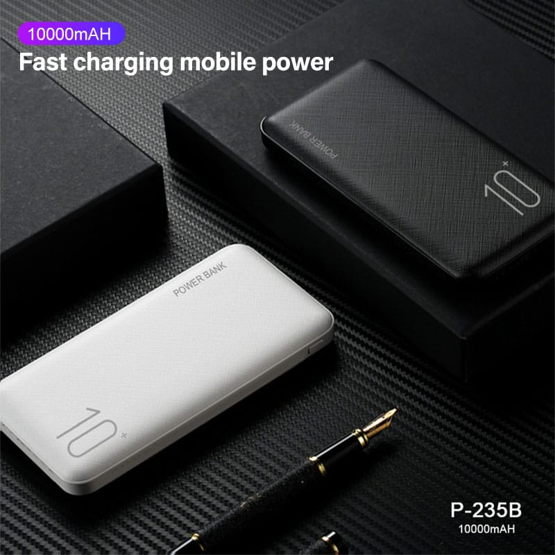 E-Shopper Dual USB Mini Power Bank Powerbank 10000mAh